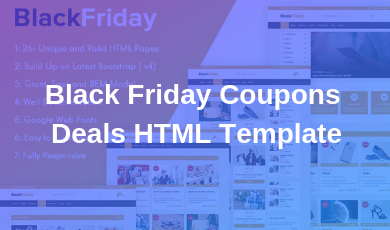 Black Friday Coupons Deals HTML Template