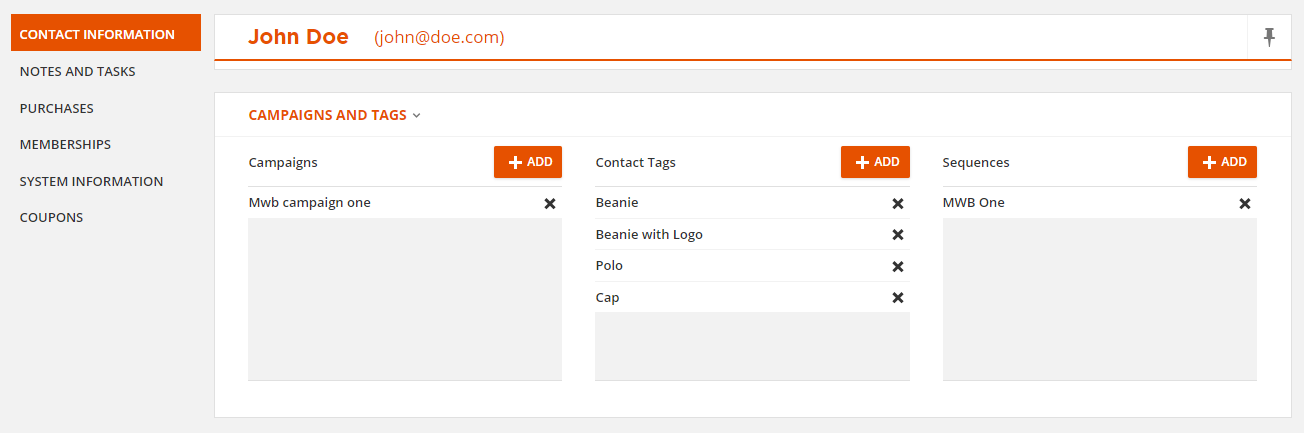 ontraport-woocommerce-integration-tag&Sequence