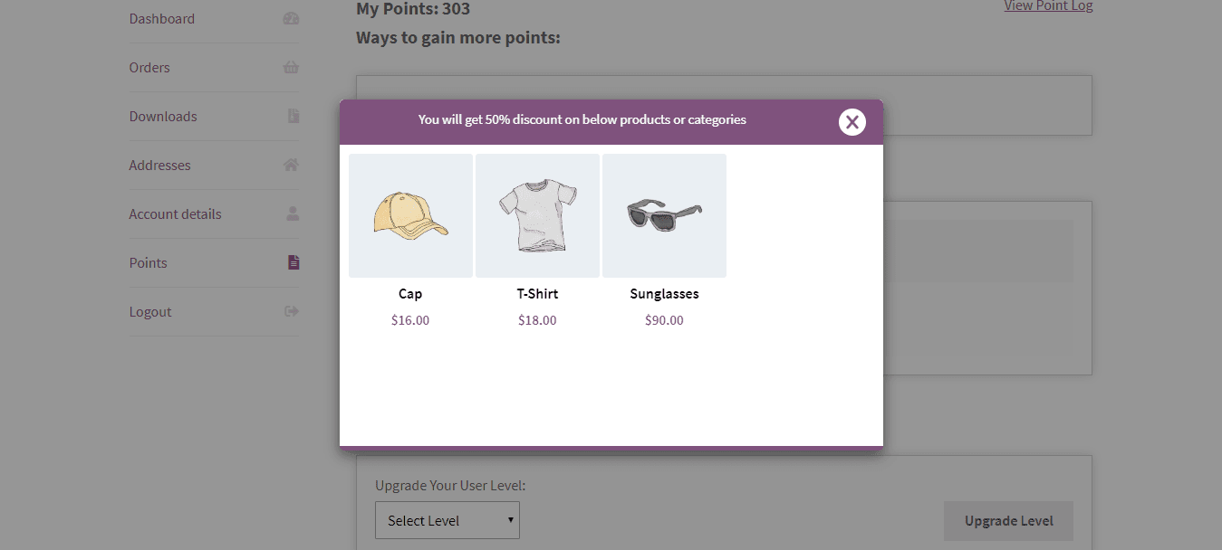 points and rewards for woocommerce 