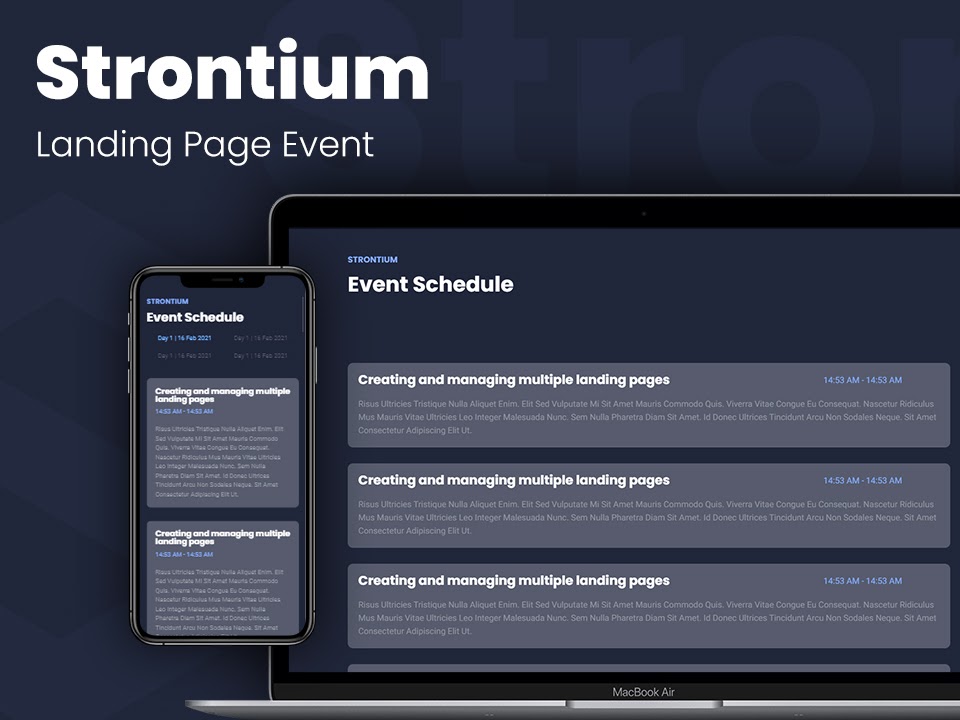 landing page event 