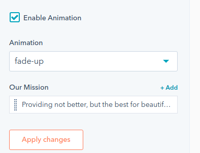 enable animation