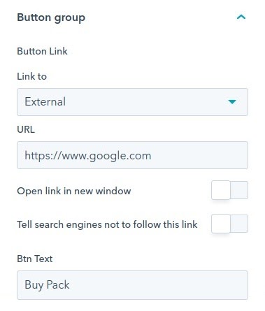 Button group related settings 
