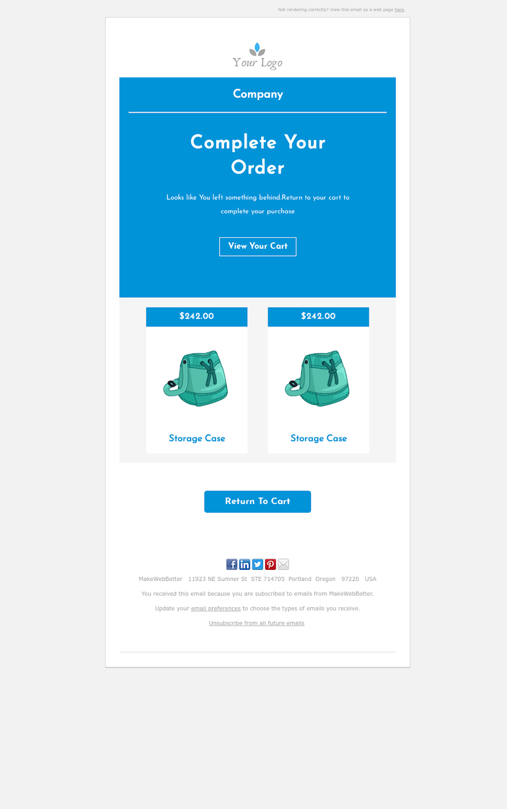 Abandoned Cart Pro 2 Email Template