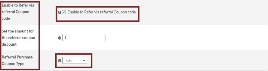 referral coupon code