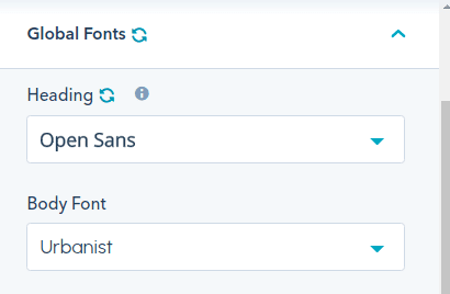 Global Fonts (1) : hubspot theme