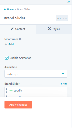 Brand Slider module : 1 