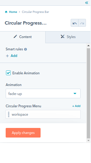 The Circular Progress Bar module