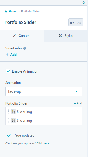 Portfolio Slider module : HubSpot theme