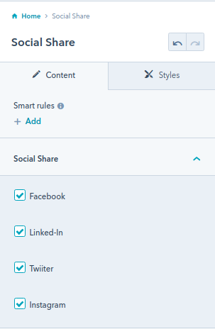 Social Share module : HubSpot theme