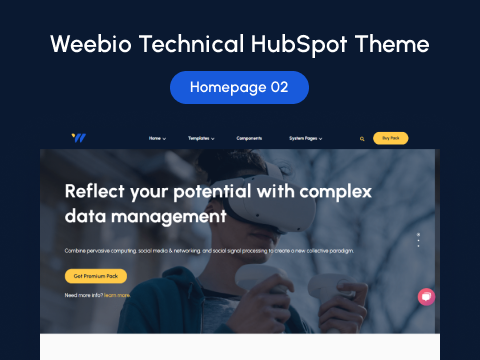 Homepage 02 : HubSpot Theme