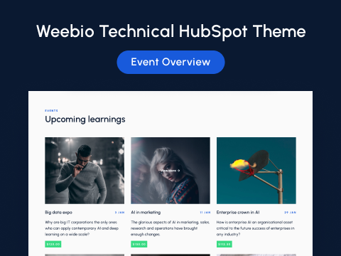 Events Overview : HubSpot theme