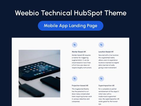 Mobile App Landing Page