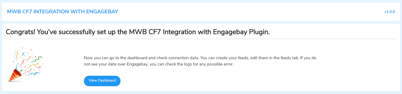 MWB CF7 Integration with Engagebay