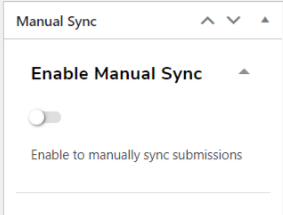 enable manual sync
