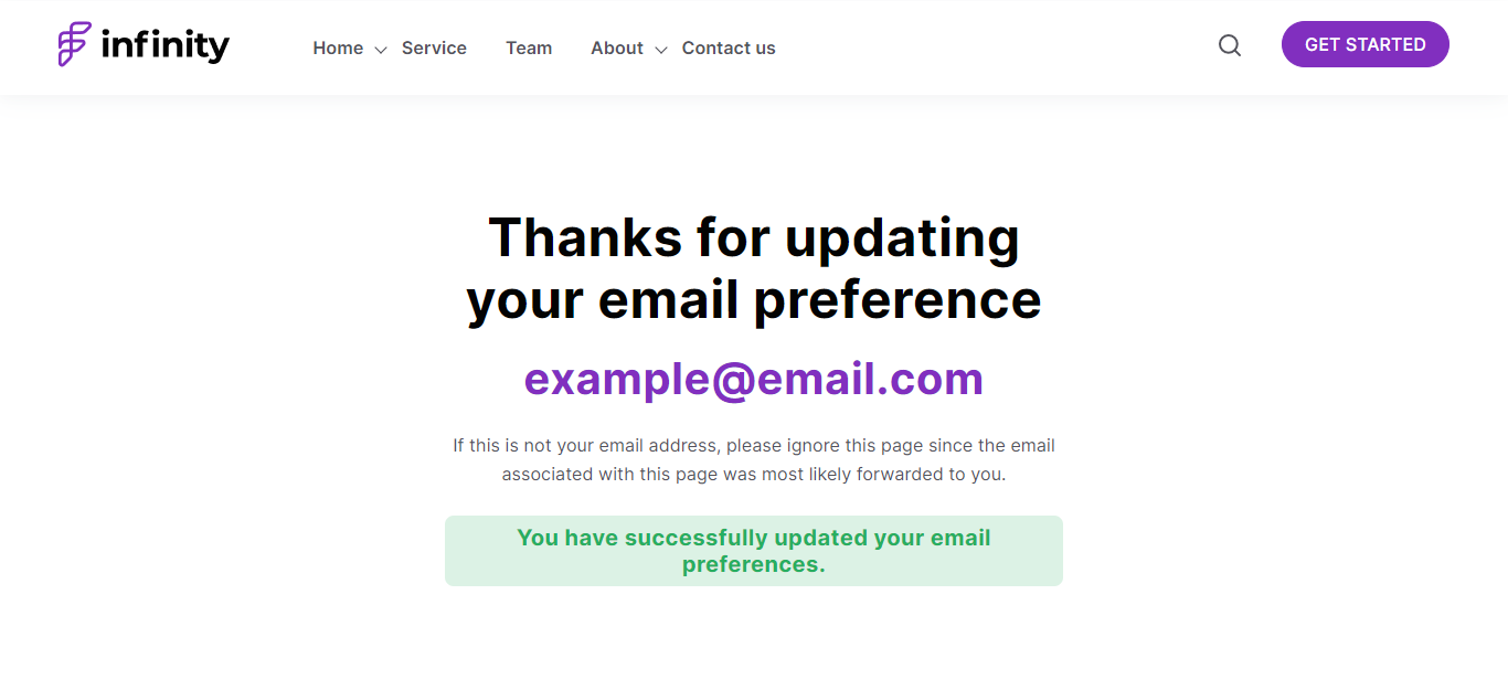 email subscription template
