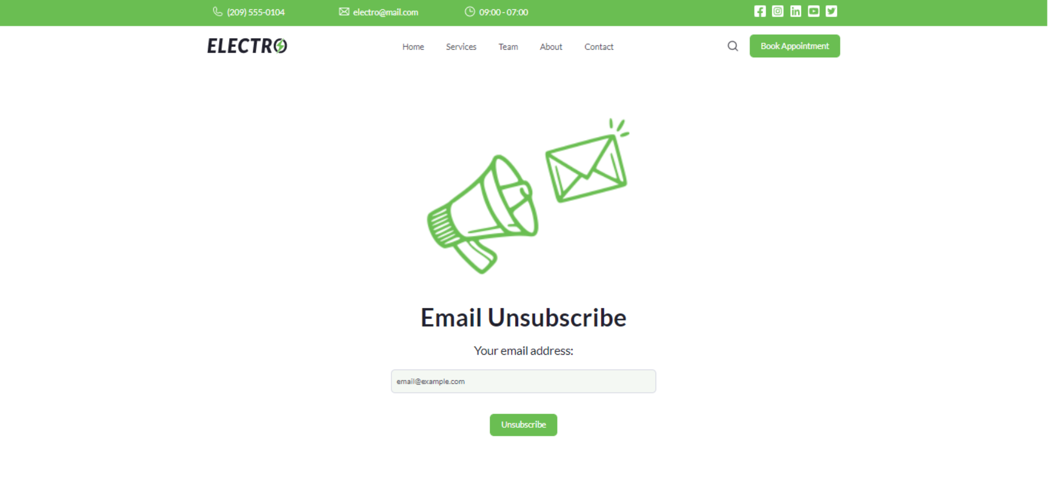 email unsubscribe