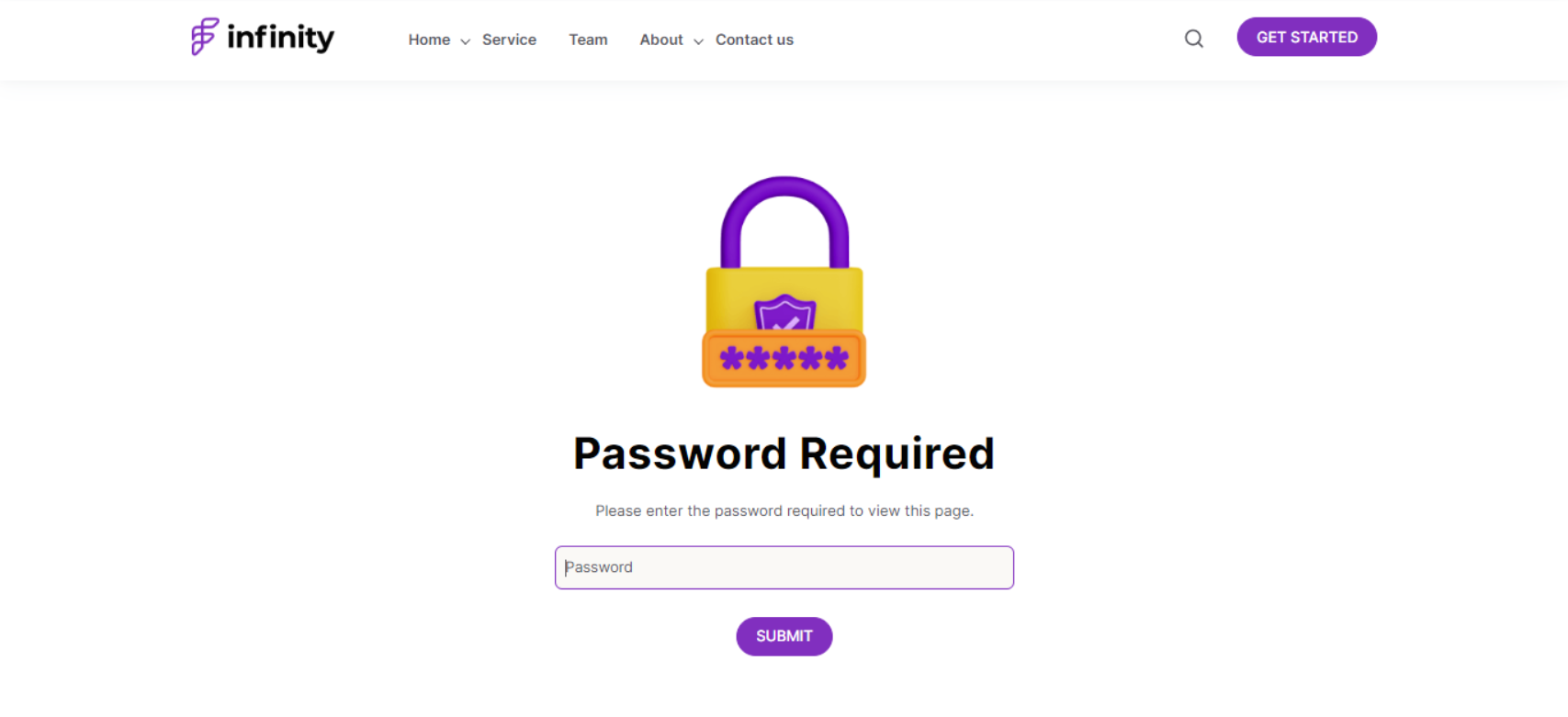 password promt template