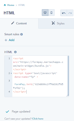 embed code with html
