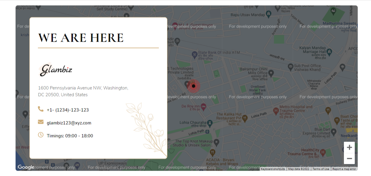 HubSpot Theme: map single location