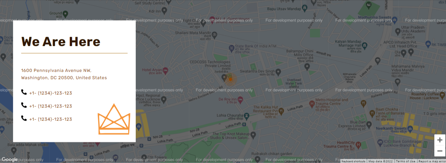 HubSpot Theme: single location map