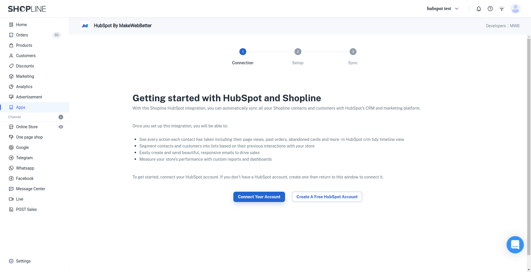 HubSpot Shopline Integration