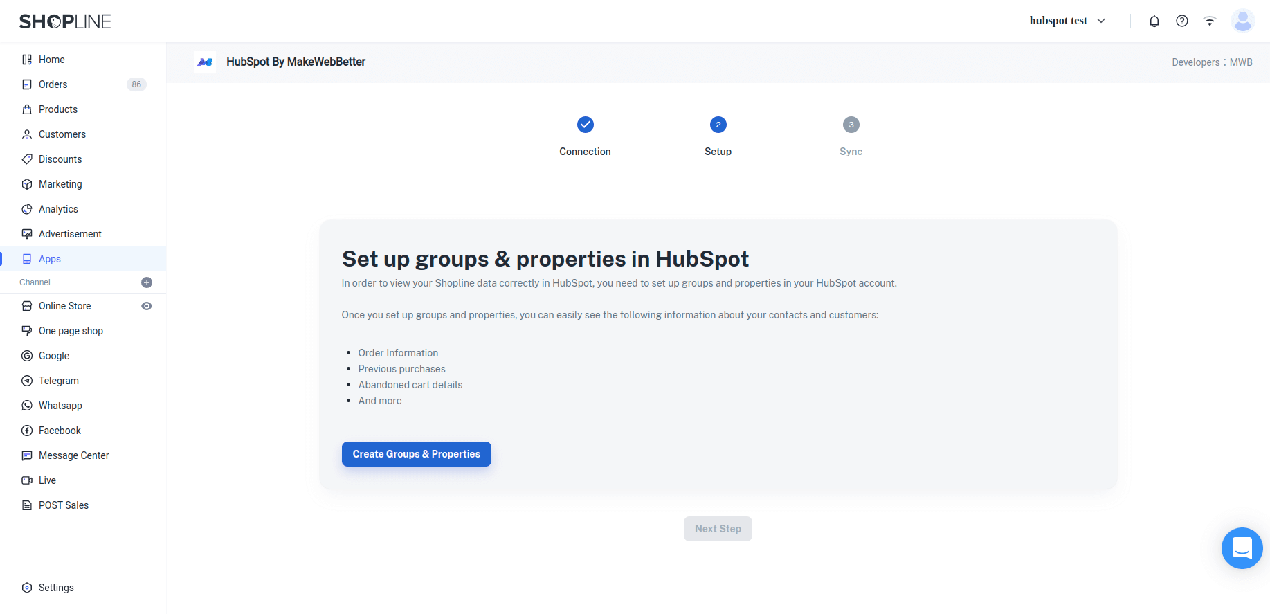 create properties