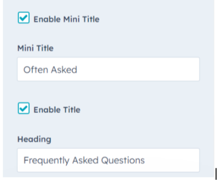 enable mini title