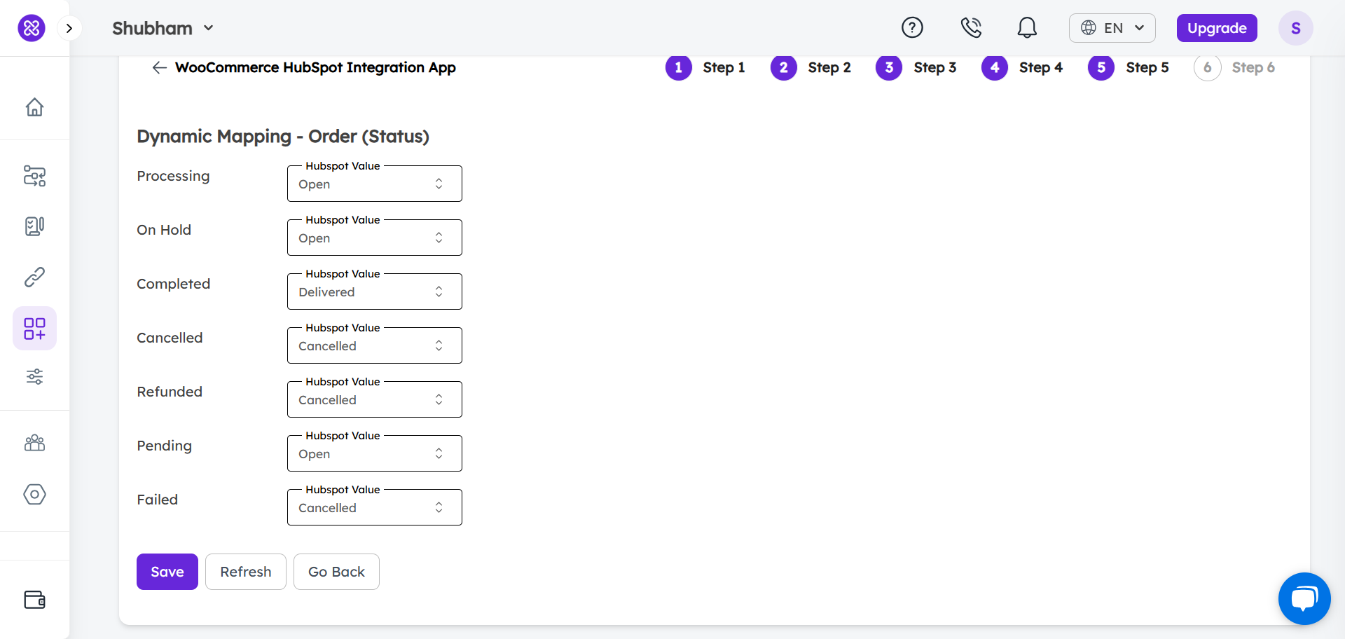woocommerce hubspot integration step 5