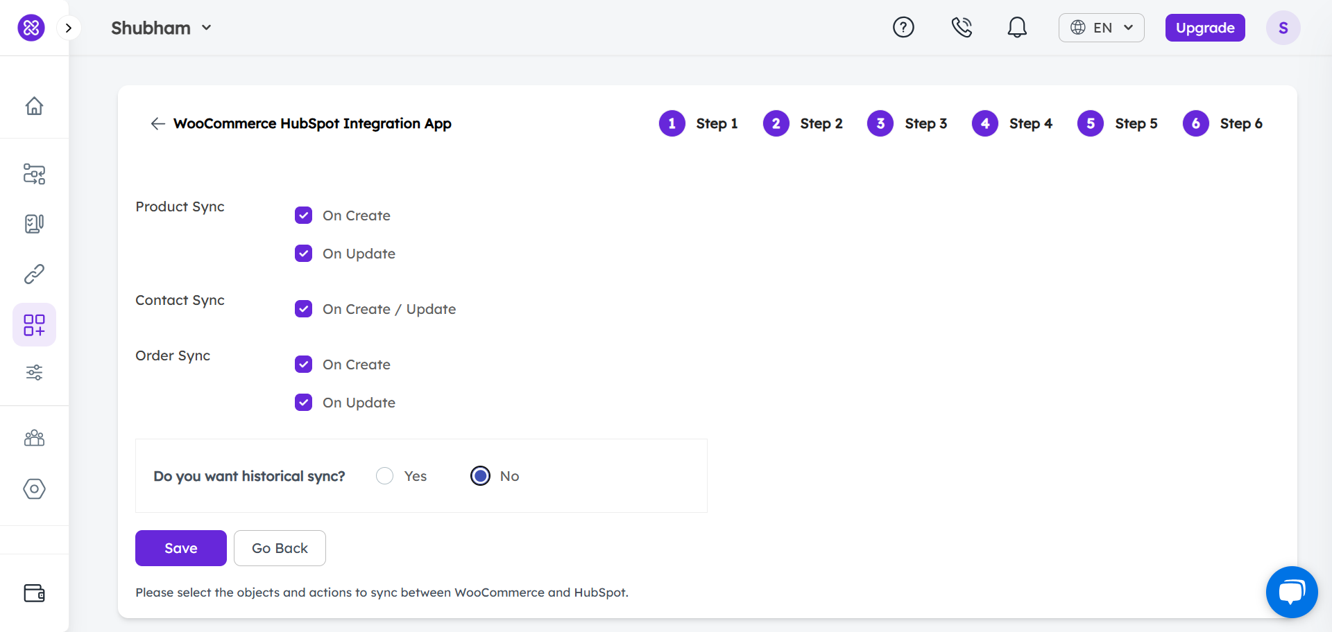 woocommerce hubspot integration step 6