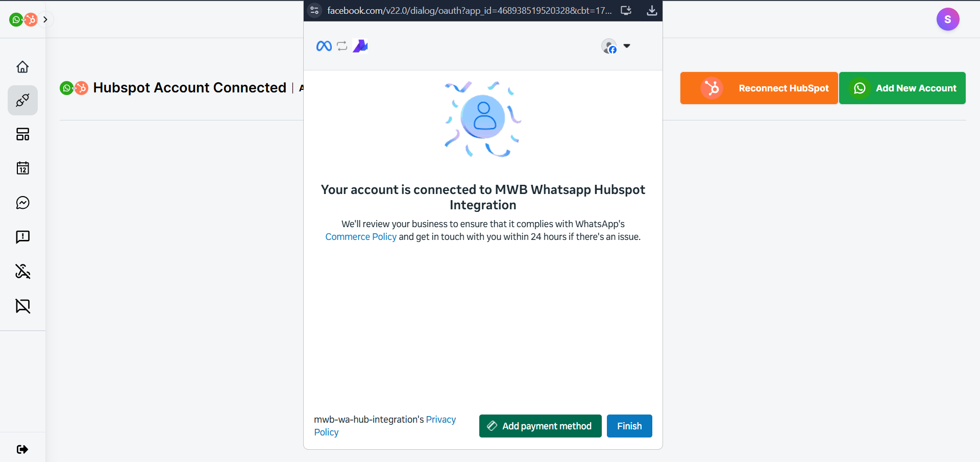 connect whatsapp new account - connected successfully