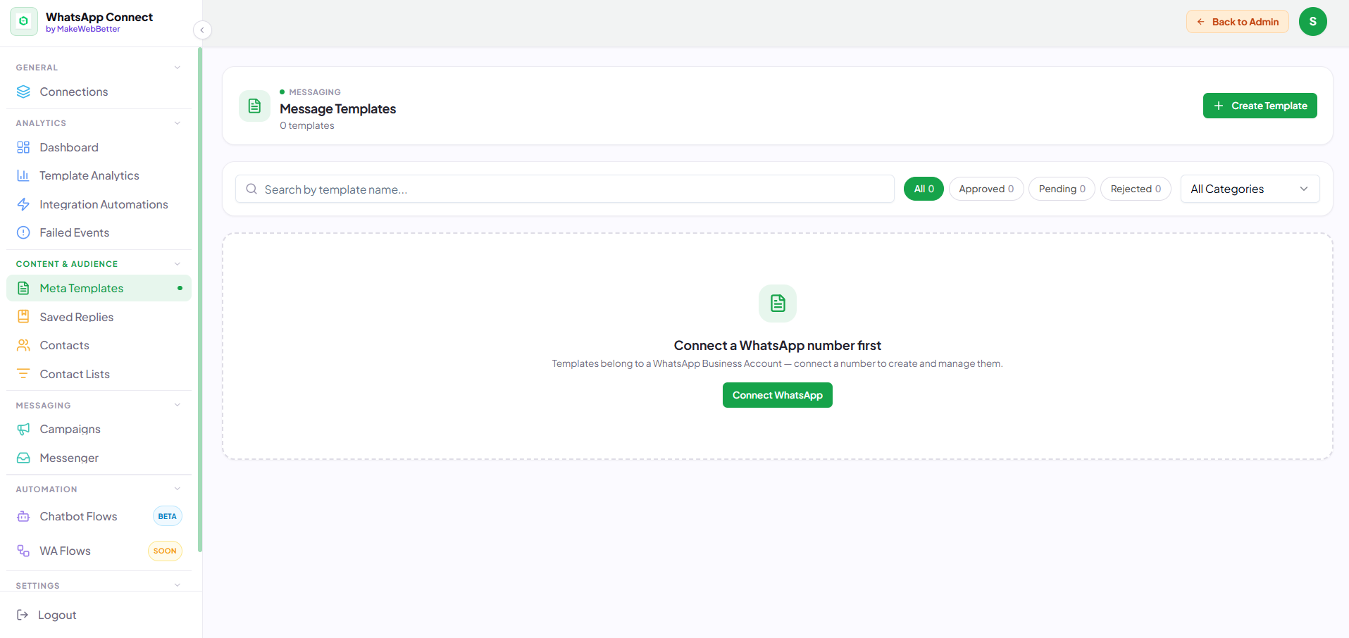 create whatsapp message templates